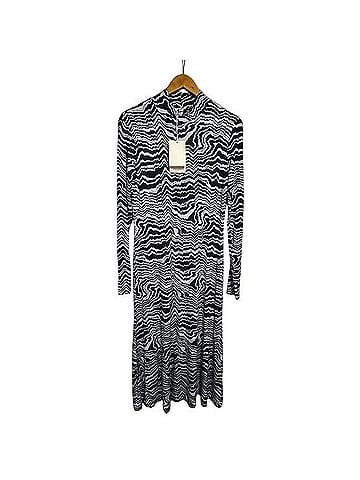 Cos Roll-Neck Psychedelic Print Long Sleeve Stretch Jersey Maxi Dress Casual Dress (view 1)