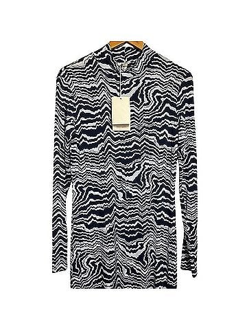 Cos Roll-Neck Psychedelic Print Long Sleeve Stretch Jersey Maxi Dress Casual Dress (view 2)