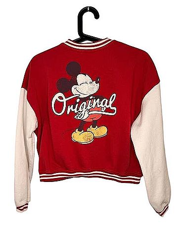 H&M Disney Mickey Mouse Varsity Sweatshirt Jacket Jacket (view 2)