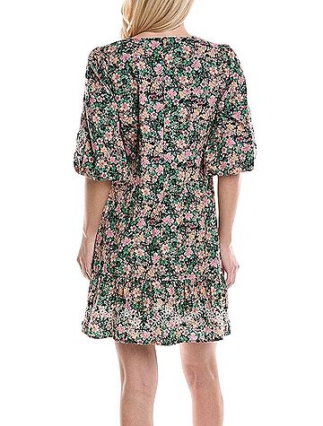 Johnny Was Rebekah Poplin Floral Cocktail Dress (view 2)