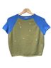 Danielle Guizio 100% Nylon Color Block Green Blue Pullover Sweater Size XL - photo 1