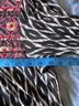 One.September Floral Black White Red Purple Tan Blouse Size L - photo 5