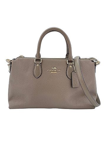 Coach Coach Georgia Satchel 2-Way Handbag, Leather, Brown (view 1)