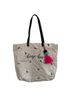 Francesca's 100% Cotton Print Multi Color Tote One size - photo 1