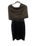 St. John Print Black Gold Cocktail Dress Size 2 - photo 1