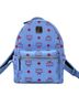 MCM 100% Leather Blue MCM Visetos Leather Backpack, Blue One size - photo 2