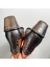 Stuart Weitzman Brown Black Boots Size 7 1/2 - photo 6