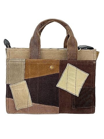 Coach Coach COACH Cargo Tote Bag - Patchwork Corduroy Brown (view 2)