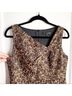 David Meister 58% Polyester 32% Cotton 10% Rayon 100% Acetate Black Gold Cocktail Dress Size 8 - photo 4