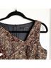 David Meister 58% Polyester 32% Cotton 10% Rayon 100% Acetate Black Gold Cocktail Dress Size 8 - photo 6
