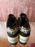 Reebok Animal Print Black White Tan Sneakers Size 8 - photo 3