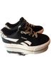 Reebok Animal Print Black White Tan Sneakers Size 8 - photo 1