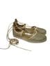 Stuart Weitzman 100% Leather Solid Gold Sandals Size 8 1/2 - photo 1