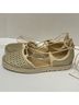 Stuart Weitzman 100% Leather Solid Gold Sandals Size 8 1/2 - photo 8