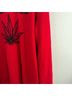 Adaption 100% Cashmere Print Red Cashmere Pullover Sweater Size M - photo 7