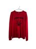 Adaption 100% Cashmere Print Red Cashmere Pullover Sweater Size M - photo 1