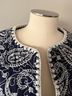 Sea New York 100% Cotton 100% Polyester 95% Wool 5% Nylon Paisley Blue White Jacket Size L - photo 10
