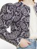 Sea New York 100% Cotton 100% Polyester 95% Wool 5% Nylon Paisley Blue White Jacket Size L - photo 8