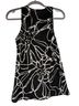 Rebecca Taylor 100% Polyester Floral Black White Tank Top Size 2 - photo 2