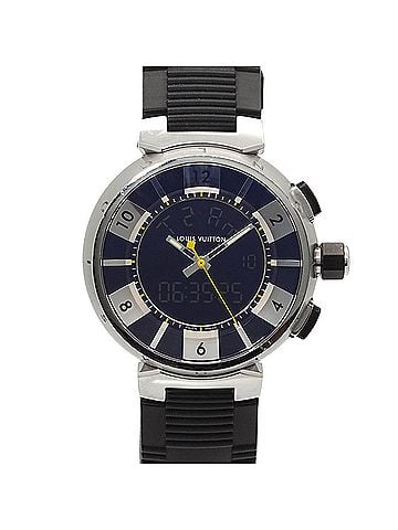 Louis Vuitton Louis Vuitton Tambour In Black Q118F Men's Quartz Analog Digital Watch (view 1)