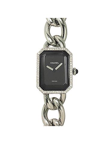 Chanel Chanel Premiere H0495 Diamond Bezel Women's Watch, Size M, Black Quartz Watch (view 1)