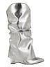 Nine West 100% Synthetic Silver Boots Size 7 - photo 1