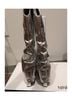 Nine West 100% Synthetic Silver Ankle Boots Size 8 - photo 5