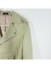 Theory 100% Lambskin 100% Viscose Green Leather Jacket Size S - photo 7