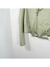 Theory 100% Lambskin 100% Viscose Green Leather Jacket Size S - photo 5