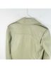 Theory 100% Lambskin 100% Viscose Green Leather Jacket Size S - photo 8