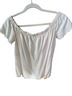 Cloth & Stone White Short Sleeve Blouse Size S - photo 1