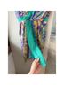 Tibi 100% Silk 100% Polyester Print Teal Purple Gold Green Cocktail Dress Size 2 - photo 6