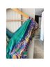 Tibi 100% Silk 100% Polyester Print Teal Purple Gold Green Cocktail Dress Size 2 - photo 5