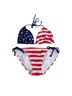 Old Navy Stars Stripes Red White Blue Two Piece Swimsuit Size S - photo 1