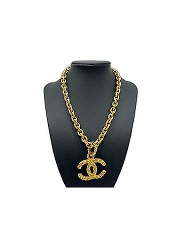 Chanel Chanel Coco Mark Lava Necklace GP Gold (view 1)