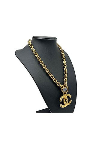 Chanel Chanel Coco Mark Lava Necklace GP Gold (view 2)