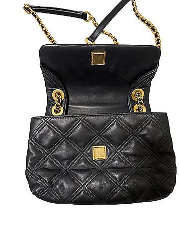 Tory Burch Small Fleming Soft Convertible Leather Crossbody Bag (view 2)