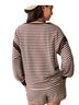 Shein Stripes Brown White Jumpsuit Size XL - photo 2
