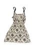 Studio Donatella Floral Black White Cocktail Dress Size L - photo 1