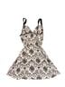 Studio Donatella Floral Black White Cocktail Dress Size L - photo 2