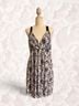 Studio Donatella Floral Black White Cocktail Dress Size L - photo 5