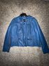 NY&C Blue Leather Jacket Size XL - photo 4