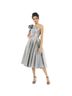 Mac Duggal 100% Polyester Solid Silver Cocktail Dress Size 8 - photo 1