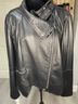 6th & LN 100% Leather Black Leather Jacket Size 24 - photo 3