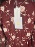 WAYF Floral Burgundy Pink Blouse Size S - photo 3