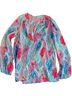 Lilly Pulitzer Print Multi Color Long Sleeve Blouse Size M - photo 1