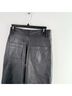 Sessun 100% Lambskin 100% Polyester Black Leather Pants Size 26 waist - photo 8