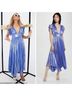 Alice + Olivia 100% Polyester 94% Polyester 6% Elastane Blue Purple Cocktail Dress Size 4 - photo 12