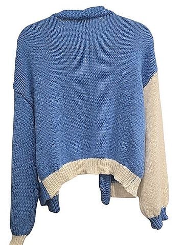 Debut Blue &amp; White Cherry Motif Open Cardigan Cardigan (view 2)