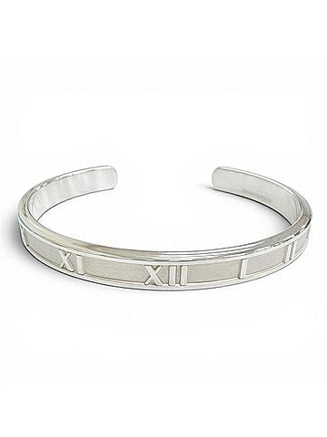 Tiffany & Co. TIFFANY&amp;Co. Tiffany Atlas Bangle Bracelet, 925 Sterling Silver, Made in Italy, Weight 32.38g, Women's/Men's, Comes with Box and Dust Bag. (view 1)